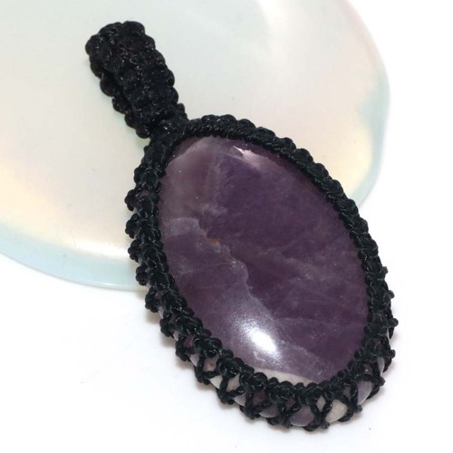 Makramee faden natur amethyst - makramee,