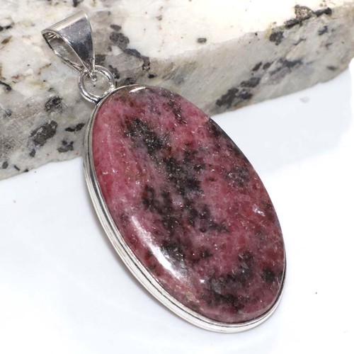 925 silber plattiert rhodonit - silber,