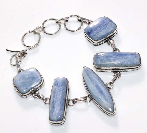 925 silberarmband blau - 925,