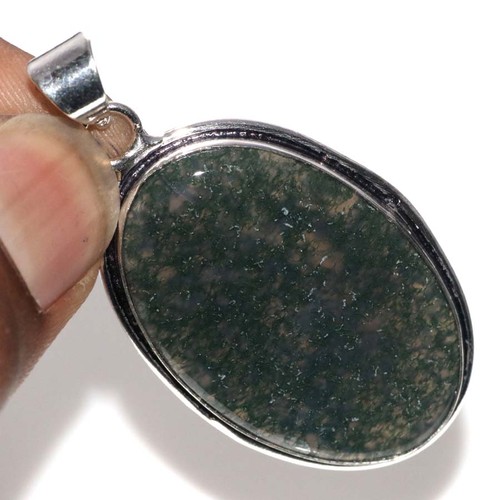 Moss agate anhänger - agate,
